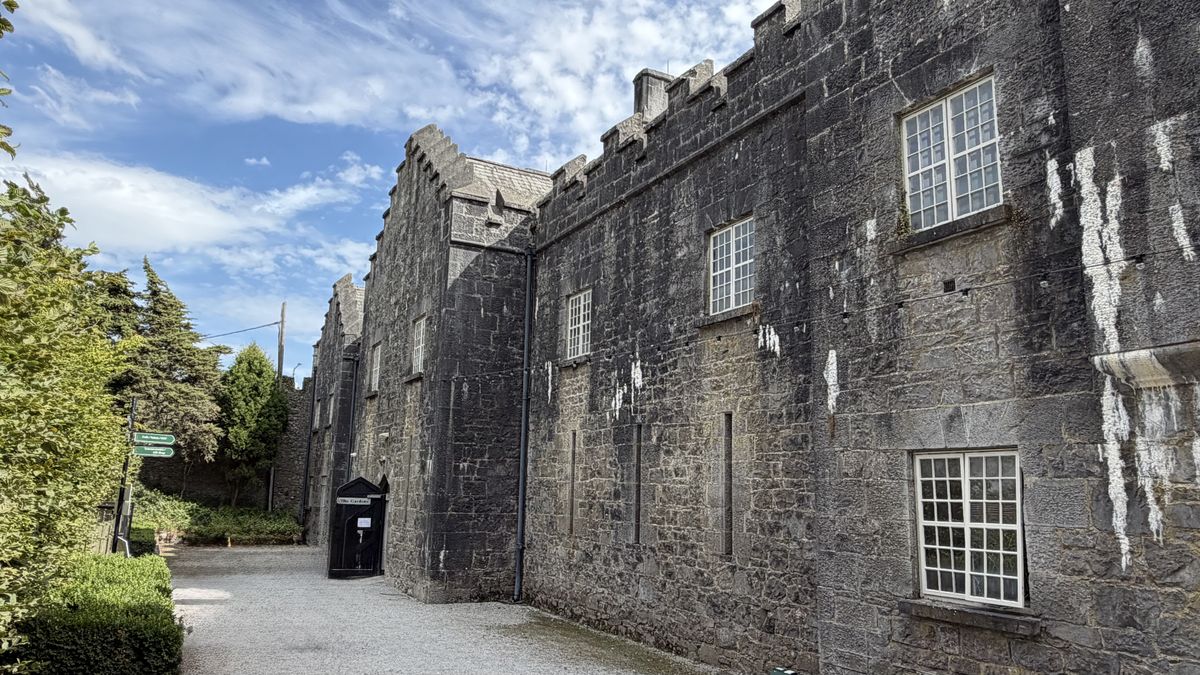 La fachada almenada de estilo neogótico del Castillo de Birr