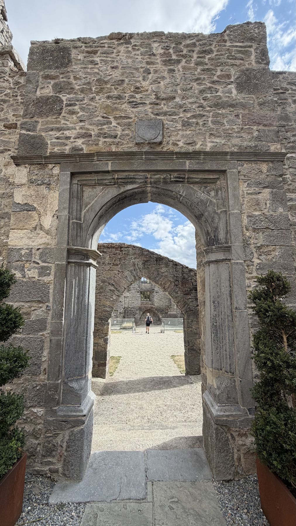Arco de piedra en el Castillo de Ormond
